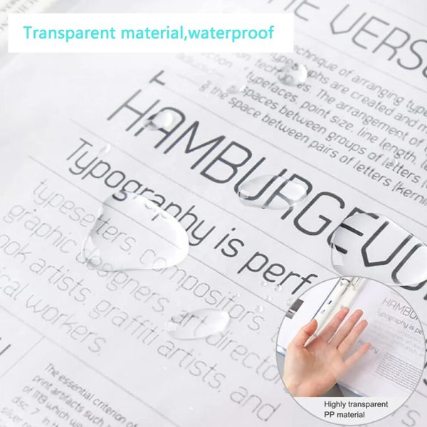 Transparent A4 Folders Filing 11 Hole Loose Leaf waterproof sheet protector - Image 2