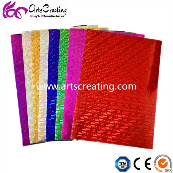 Plain Destructible vinyl film roll A3 A4 Size Paper Self Adhesive Hologram Paper And Cardboard Sticker Holographic Sticker - Image 3