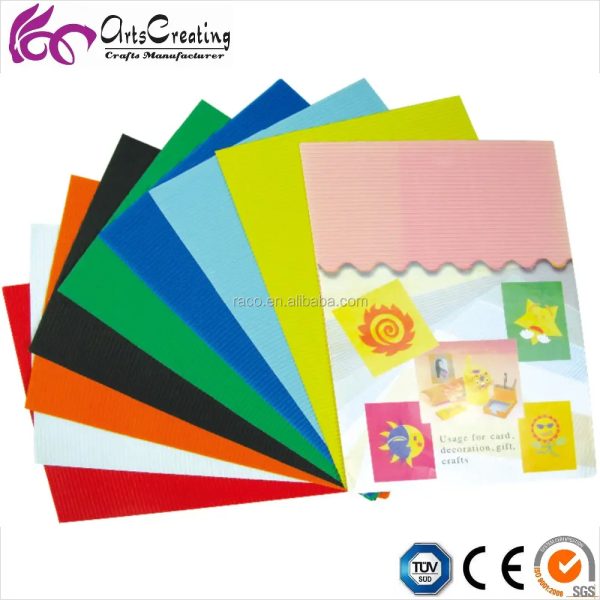 China factory colorful corrugate paper for DIY arts crafts - Image 5