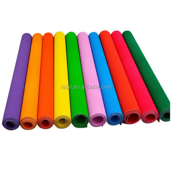 China factory colorful corrugate paper for DIY arts crafts