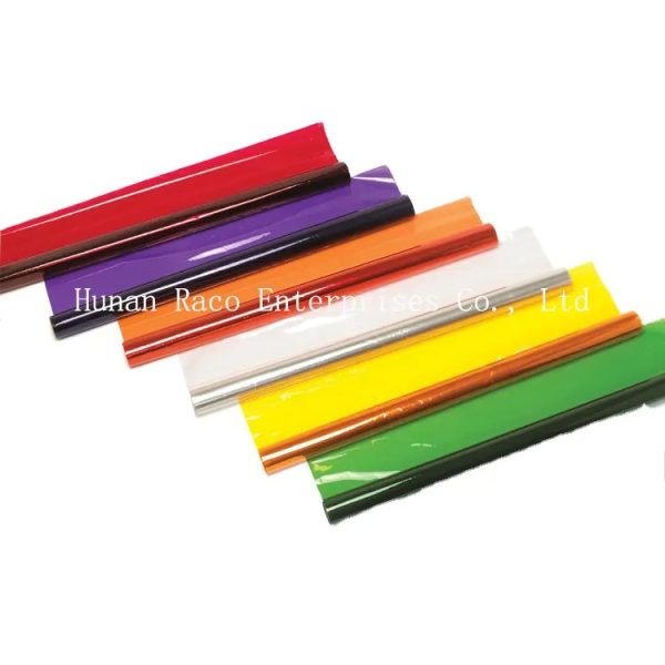 High gloss colored cellophane wrapping paper